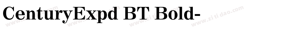 CenturyExpd BT Bold字体转换